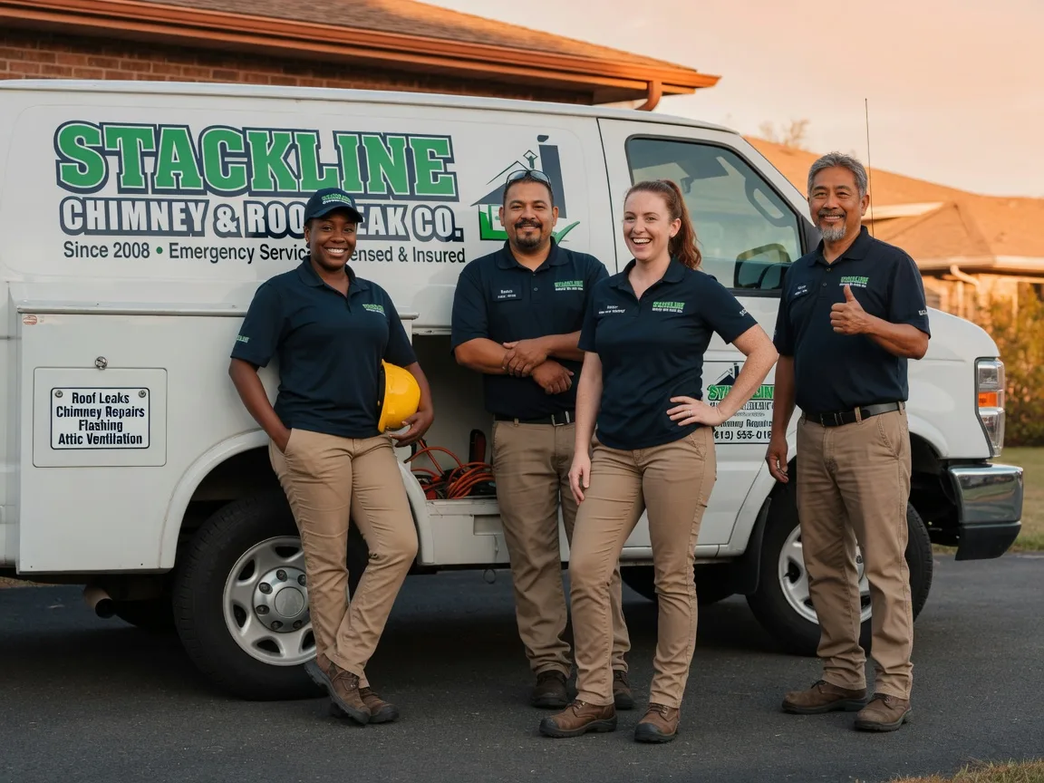 Chimney flashing repair company in Lane, OK